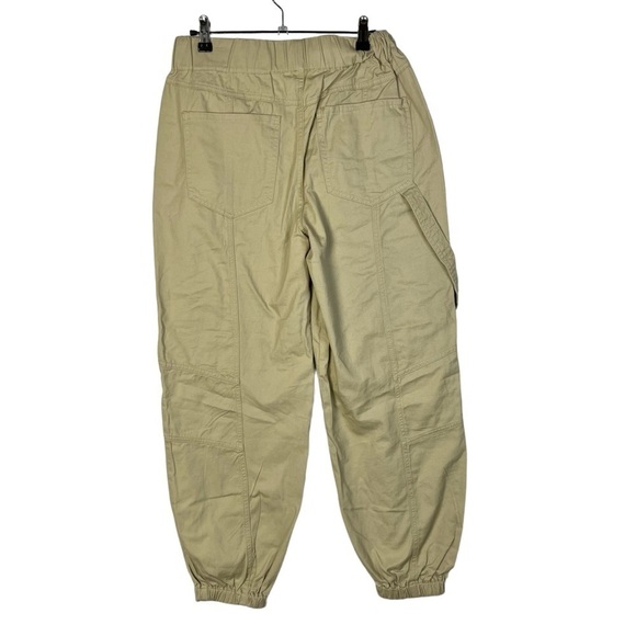 Forever 21 Khaki Pull On Cargo Utility Jogger Pants M - Picture 2 of 4